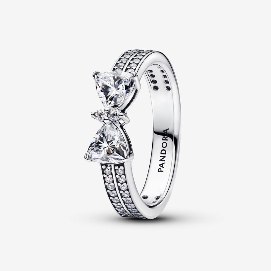 Pandora Sparkling Bow Ring – Skye Walker Crystal Therapy