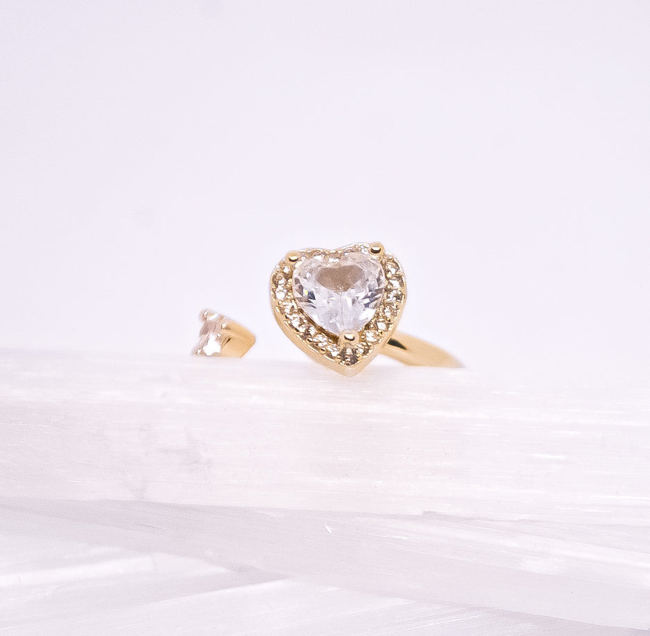 Solange & Mona Anxiety Fidget Spinner Ring Heart