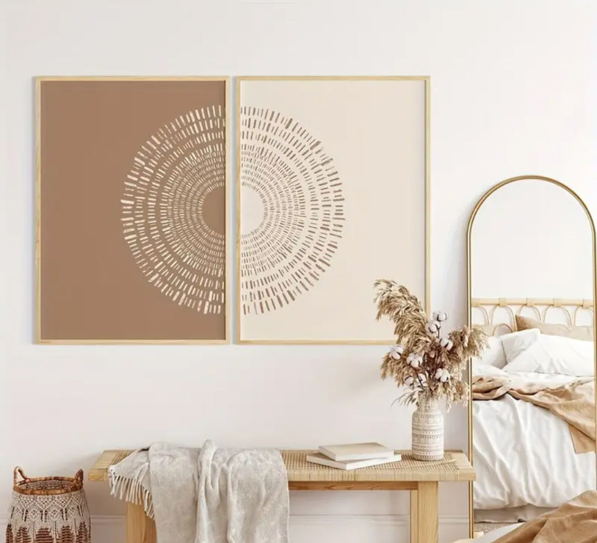 Boho canvas prints SET 30 * 40 cm wall art unframed