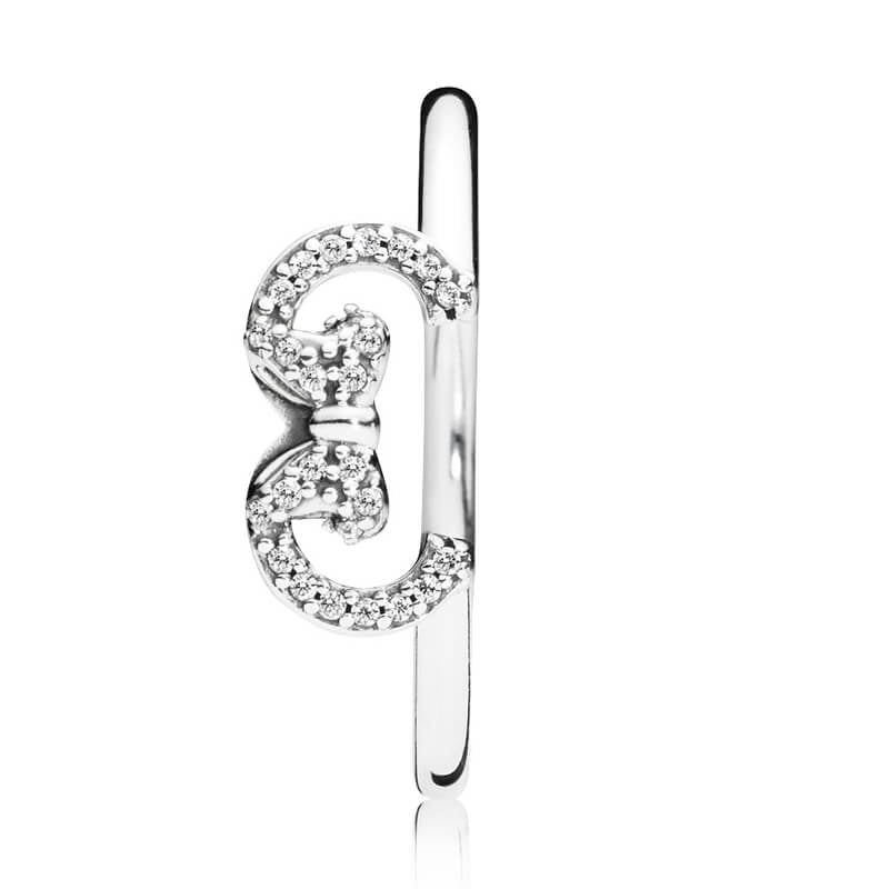 Pandora Disney Minnie Mouse Ears Silhouette Puzzle Ring