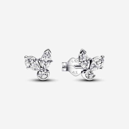 Pandora Sparkling Herbarium Cluster Stud Earrings Sterling Silver with