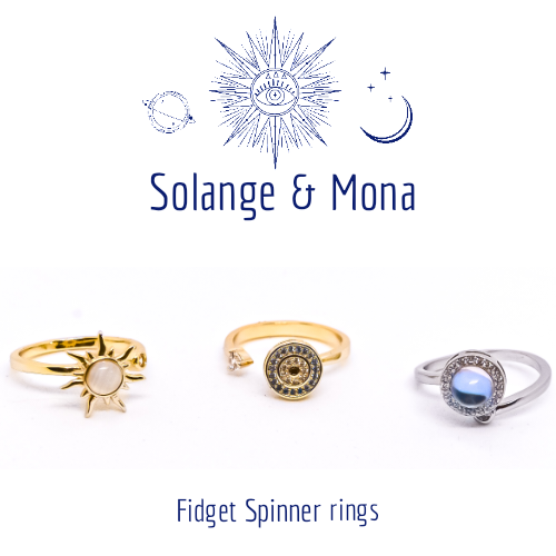 Solange & Mona Anxiety  Fidget spinner Ring