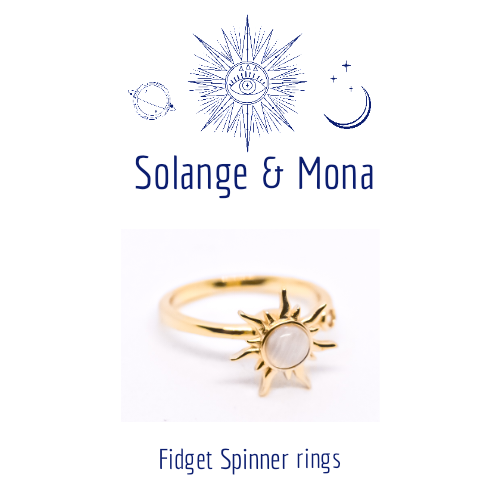 Solange & Mona Anxiety  Fidget spinner Ring