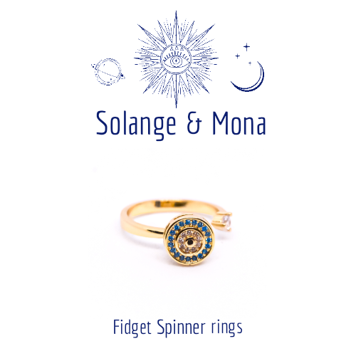 Solange & Mona Anxiety  Fidget spinner Ring