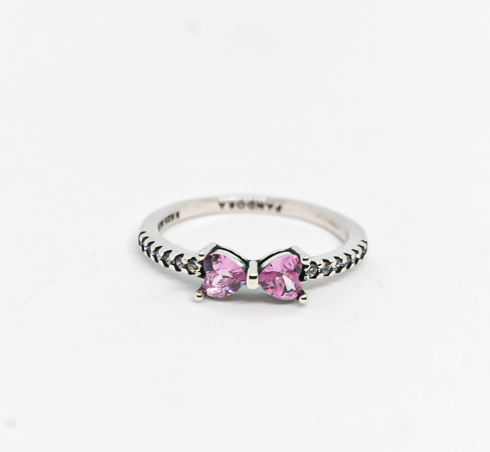 PANDORA Sparkling Pink Bow Ring