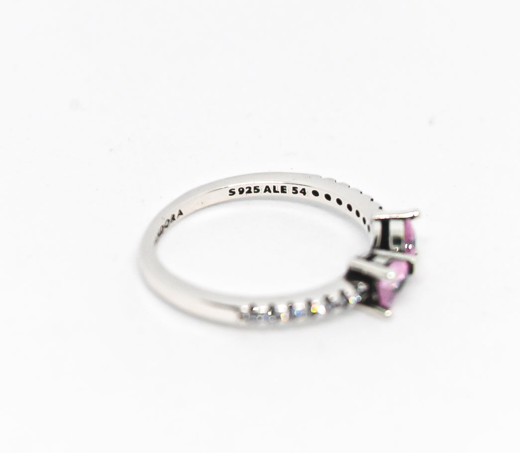 PANDORA Sparkling Pink Bow Ring