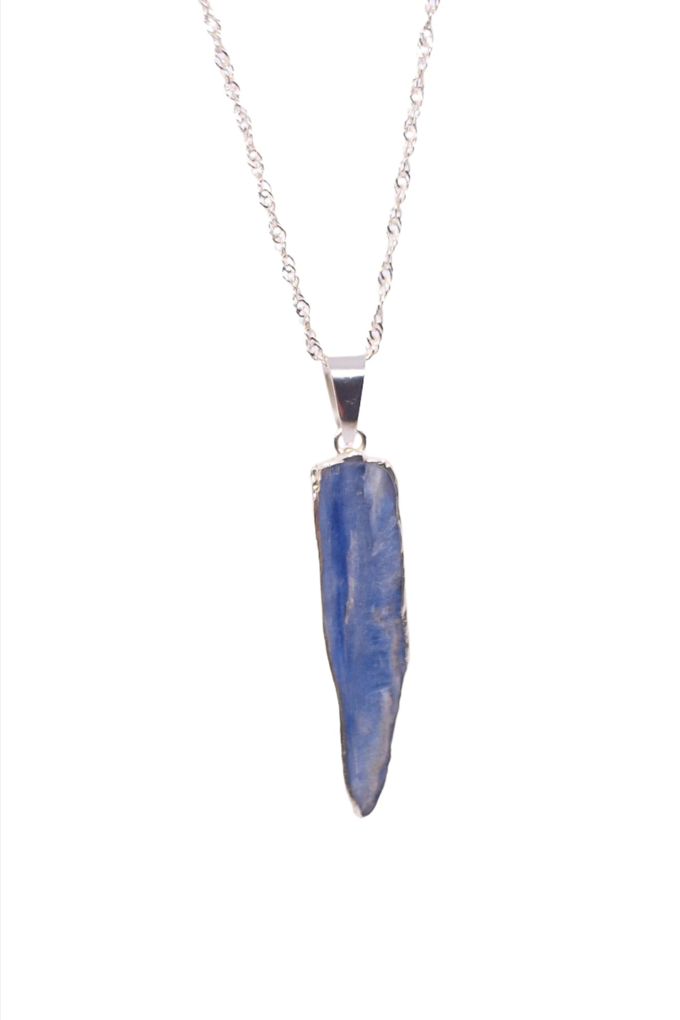 Kyanite Silver Plated Necklace