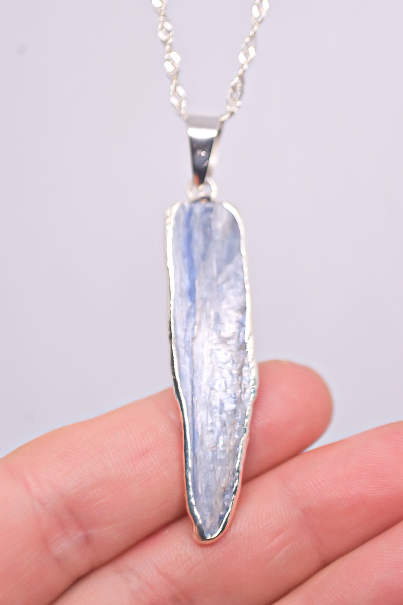 Kyanite Silver Plated Necklace