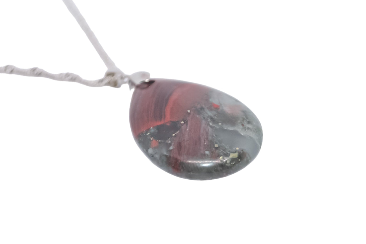 Bloodstone  Silver Plated Necklace