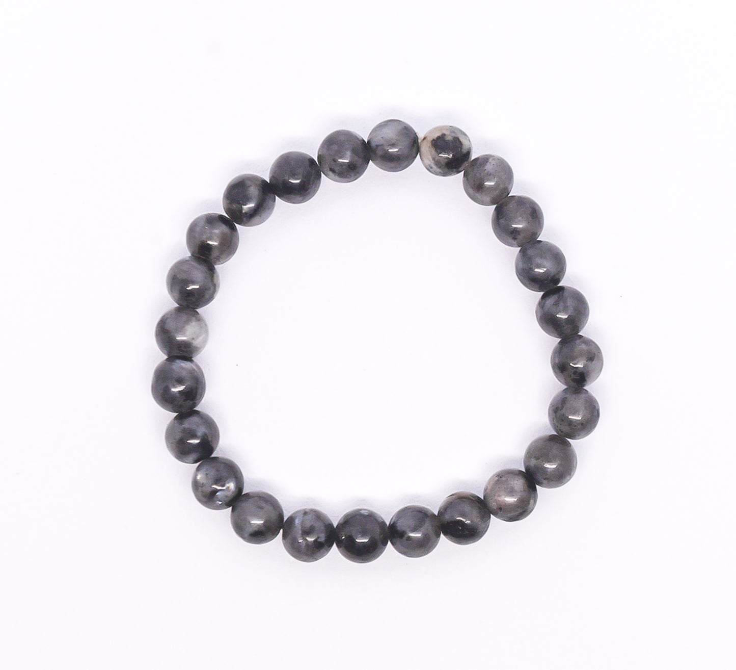 LUNA Grey Labradorite 10mm beads bracelet