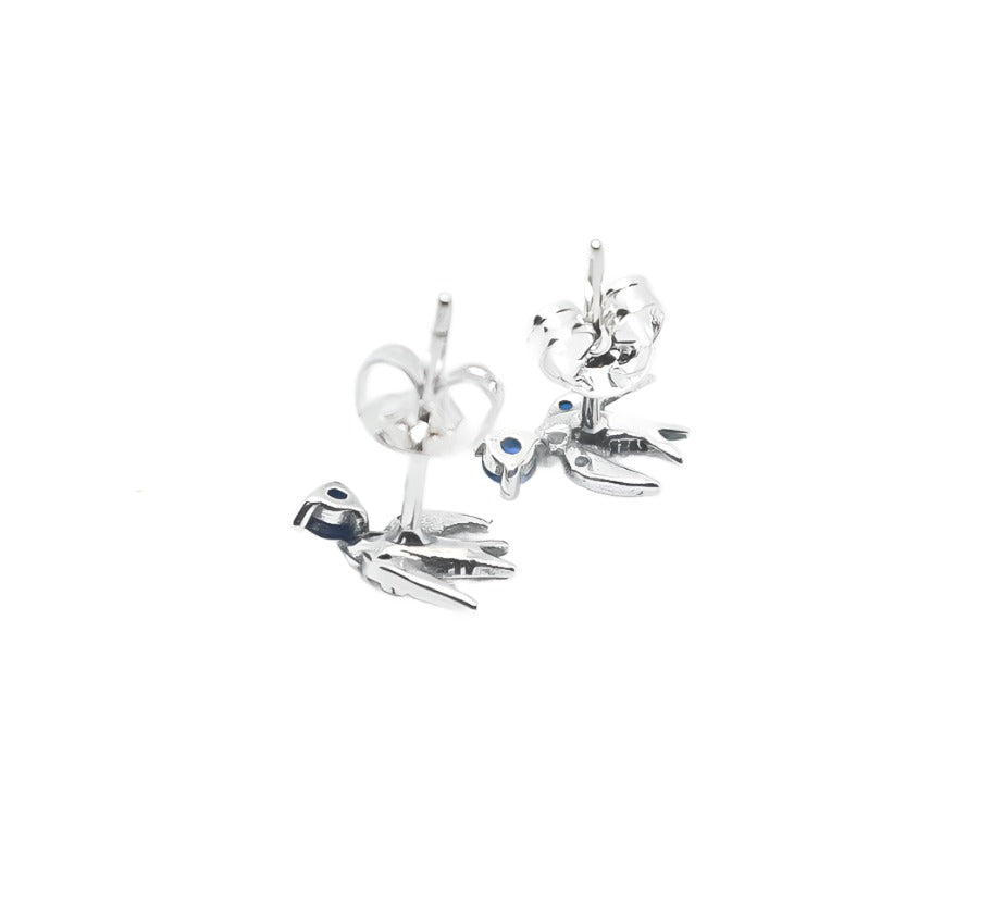 PANDORA Sparkling Swallow Stud Earrings with GIFT POUCH