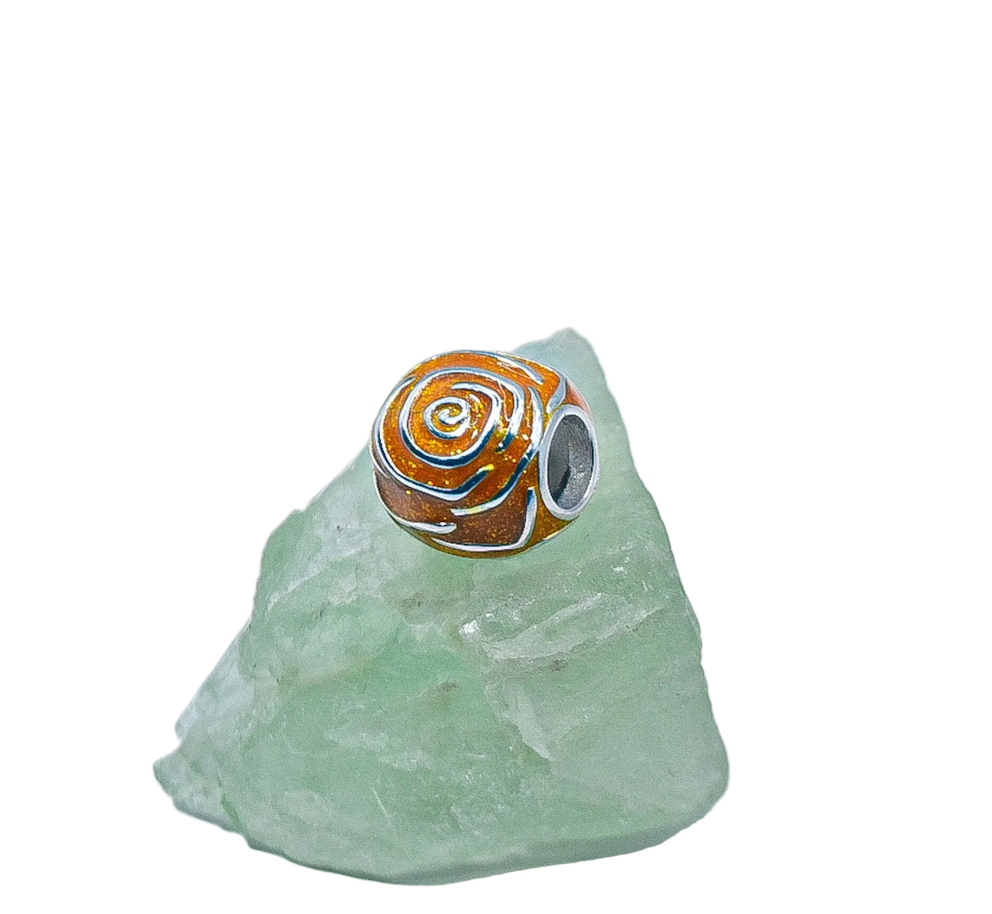 Pandora yellow rose in bloom charm