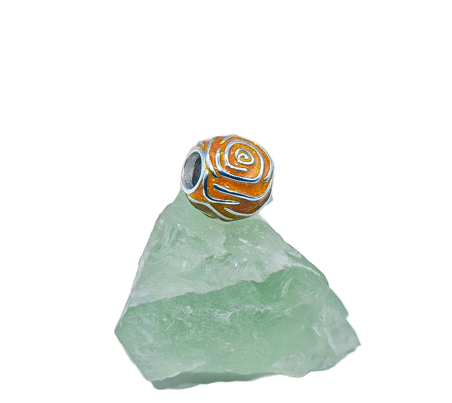 Pandora yellow rose in bloom charm