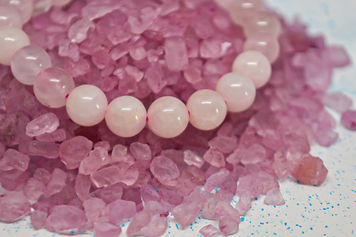 LUNA Rose quartz 10mm bracelet