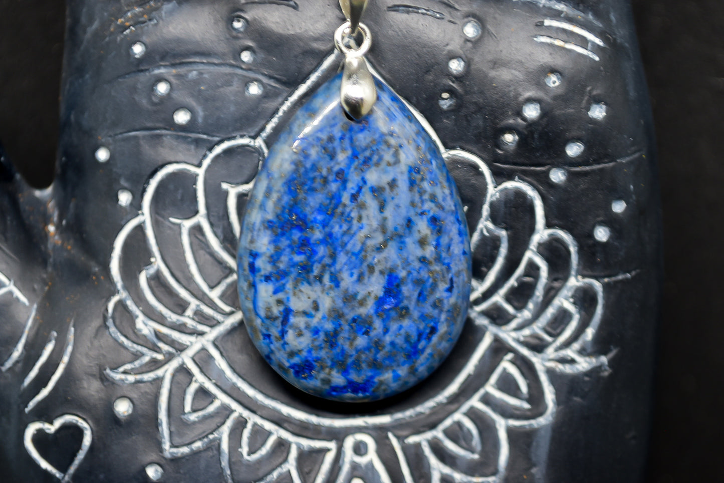 Lapis Lazuli Silver Plated Necklace