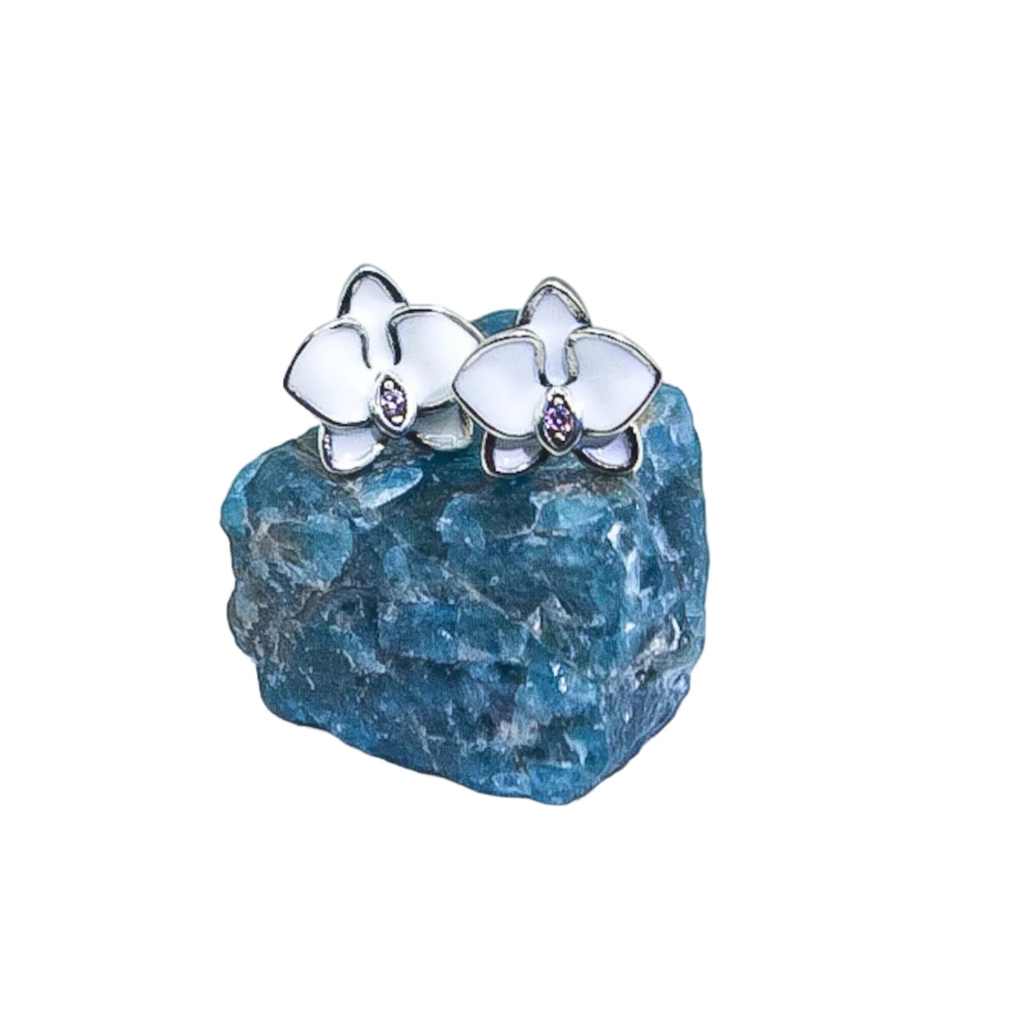 Pandora Orchid stud earrings