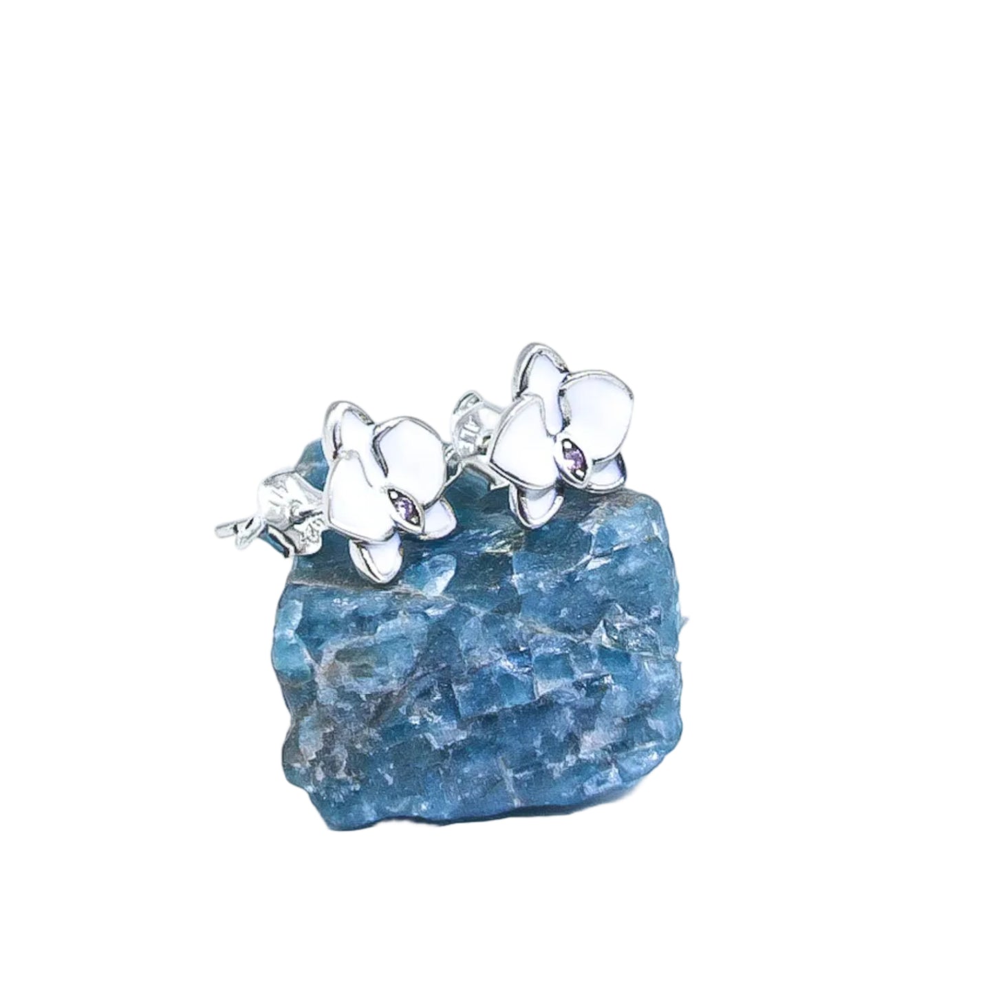 Pandora Orchid stud earrings