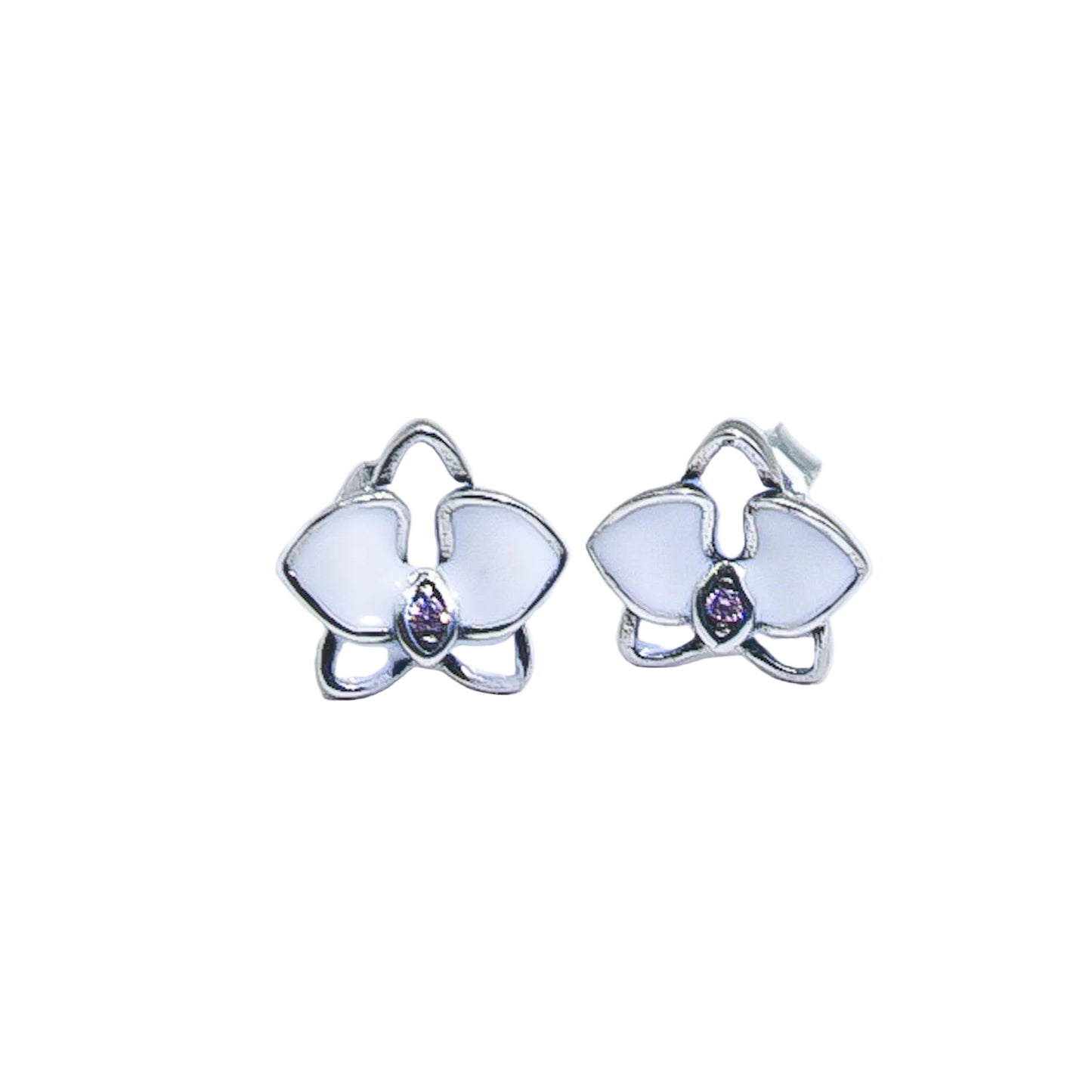 Pandora Orchid stud earrings
