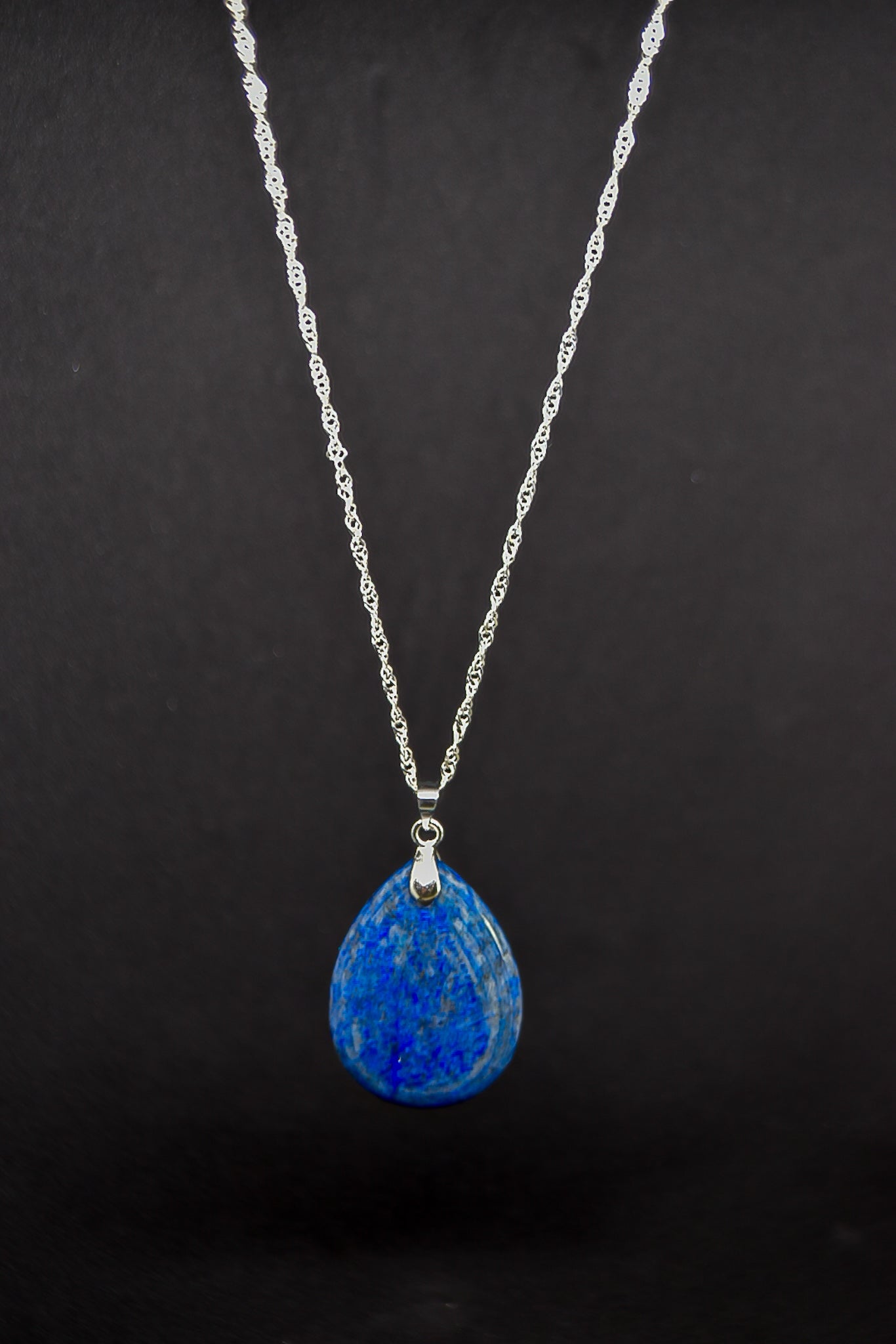 Lapis Lazuli Silver Plated Necklace