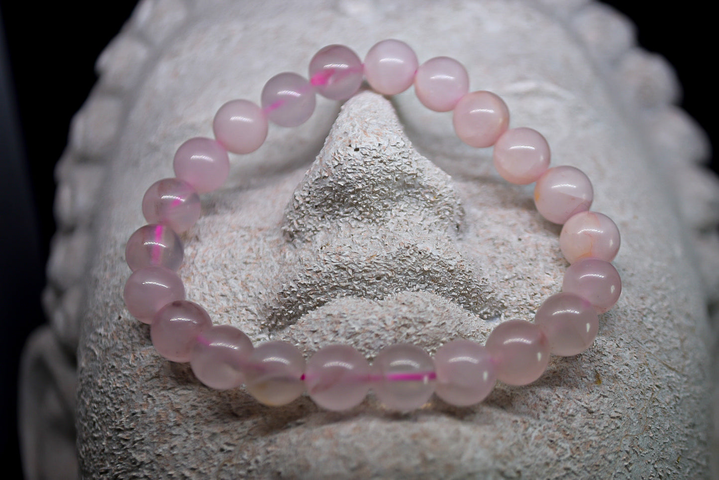 LUNA Rose quartz 10mm bracelet