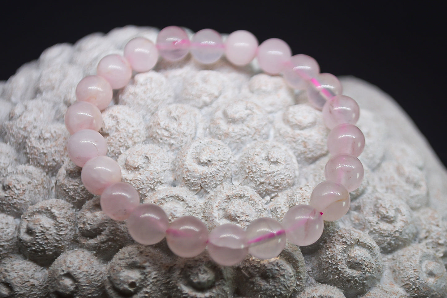 LUNA Rose quartz 10mm bracelet