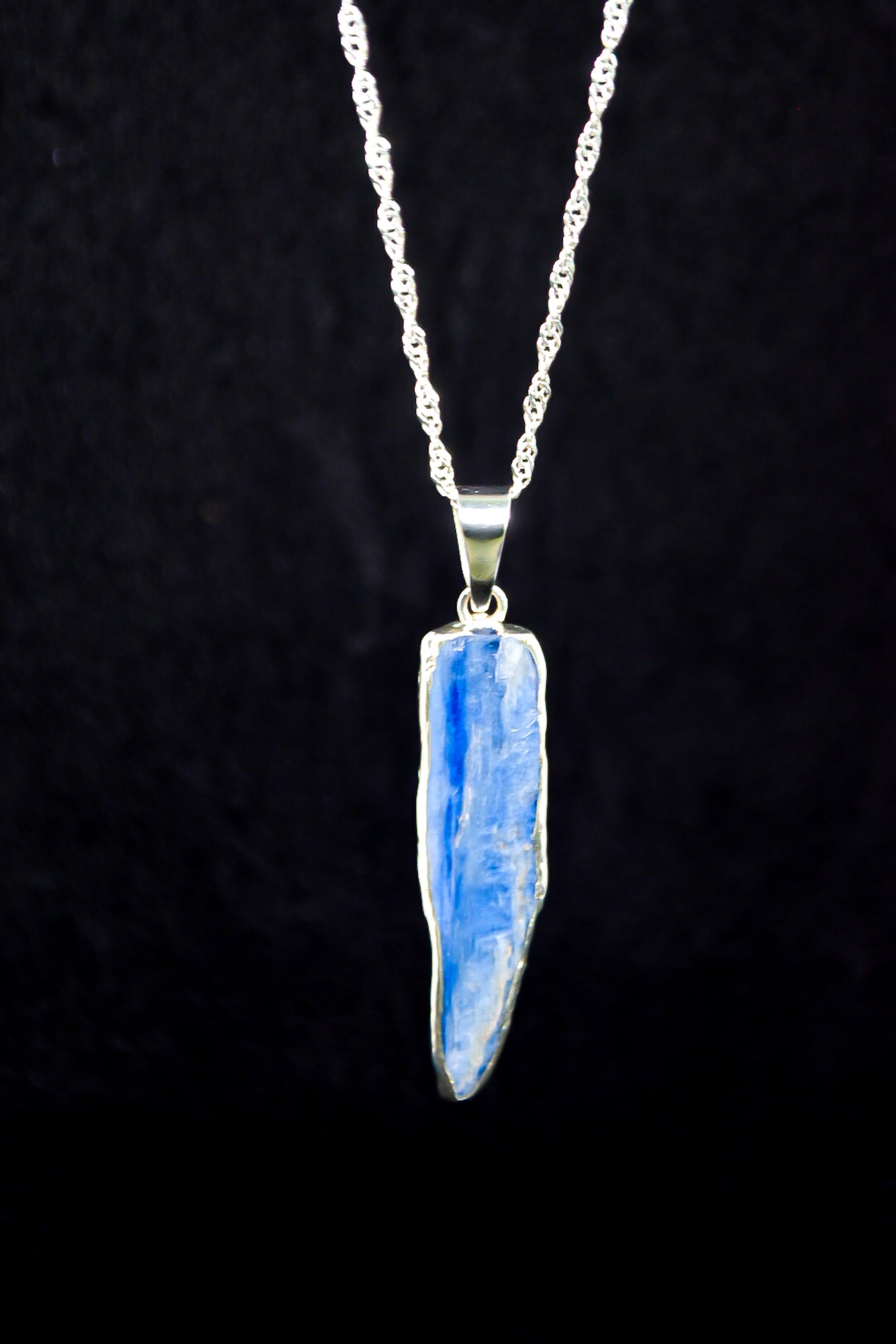 Kyanite Silver Plated Necklace