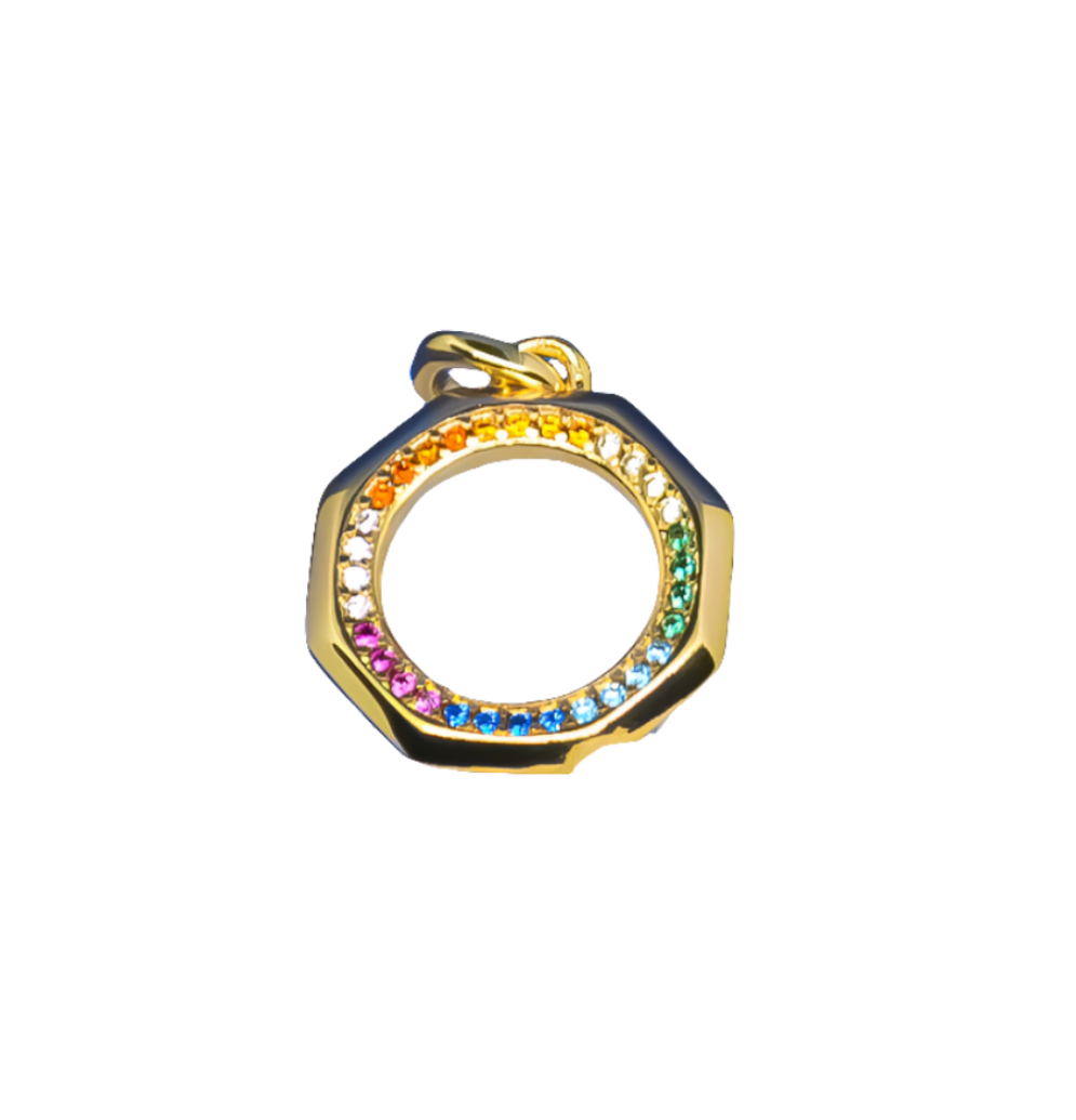 PANDORA Rainbow Medallion Charm