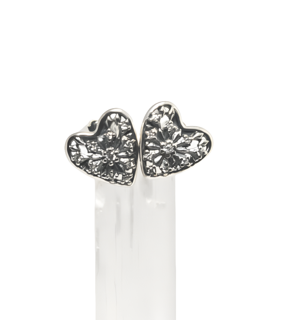 Pandora Heart of Winter Stud Earrings ( Retired)