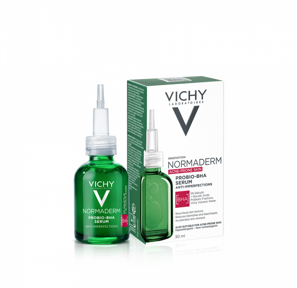 VICHY NORMADERM PROBIO-BHA SERUM Salicylic+Glycolic Acid 30ml