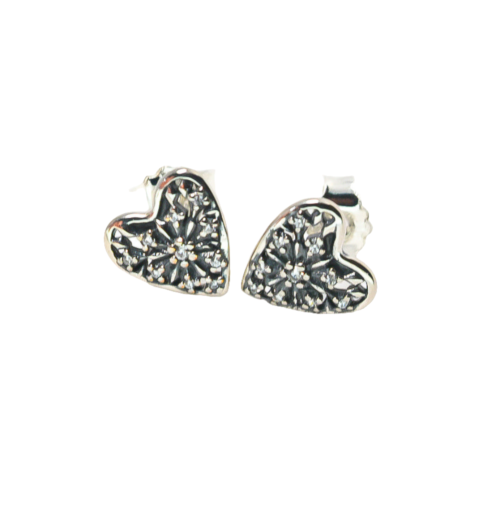 Pandora Heart of Winter Stud Earrings ( Retired)