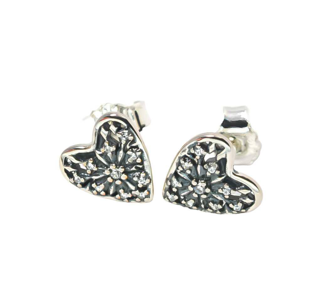 Pandora Heart of Winter Stud Earrings ( Retired)