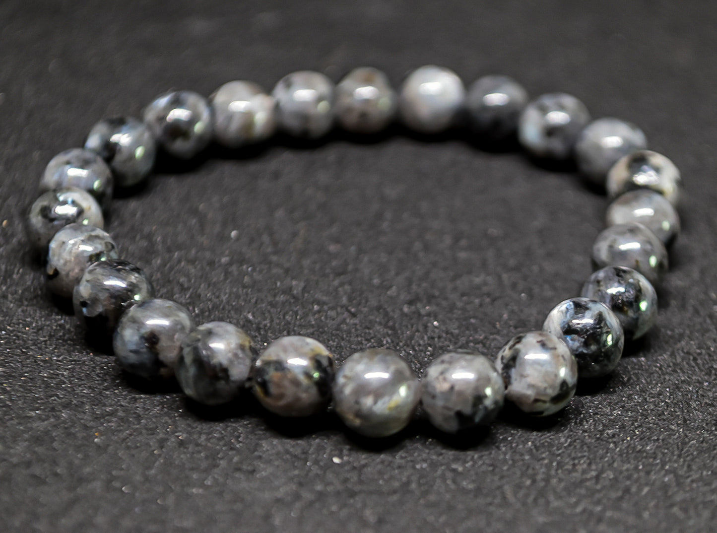 LUNA Grey Labradorite 10mm beads bracelet