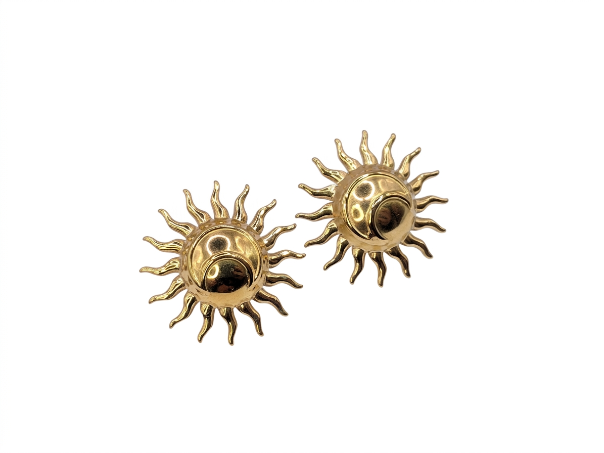 Surya Boho Celestial Sun moonlight Stud Earrings