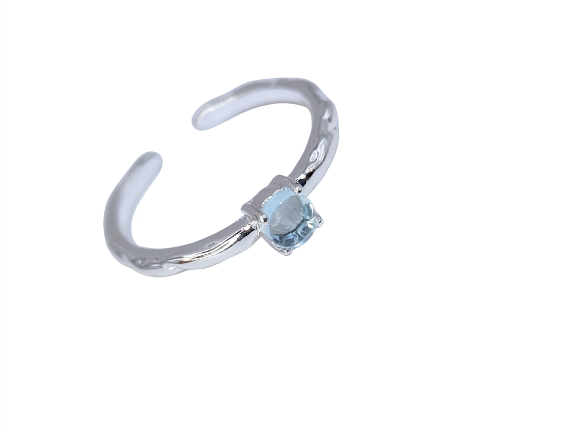 Sterling Silver Gemstone Stacking Ring