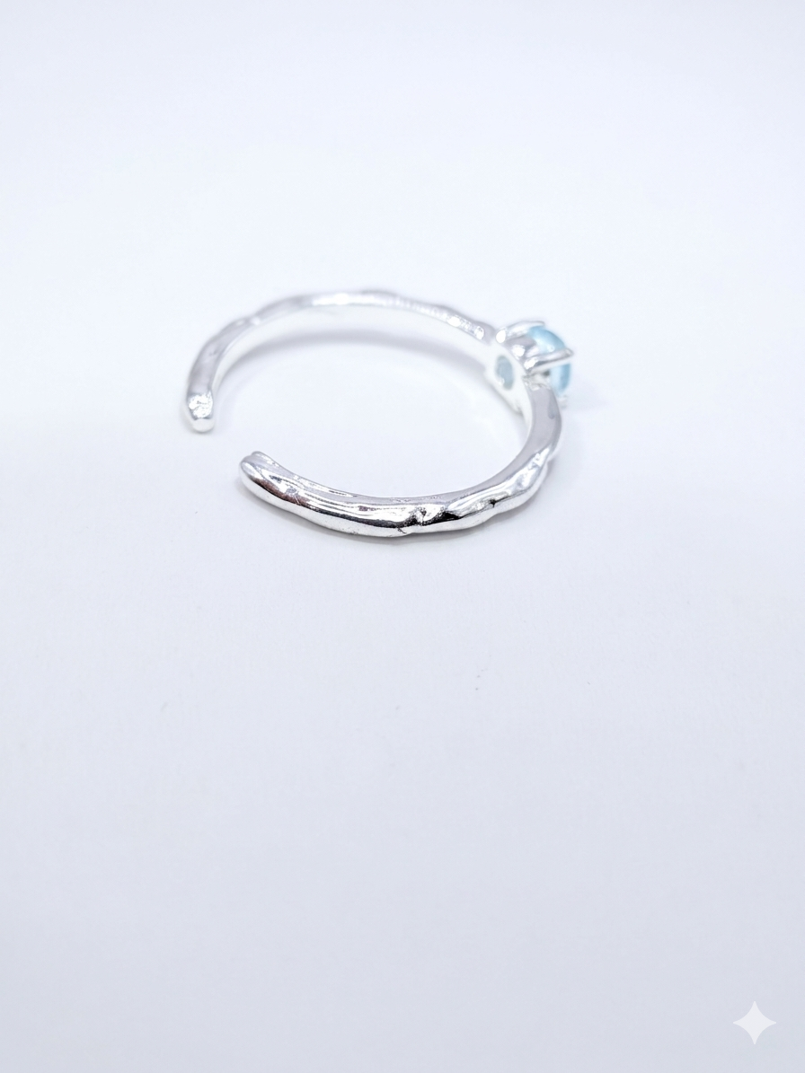 Sterling Silver Gemstone Stacking Ring