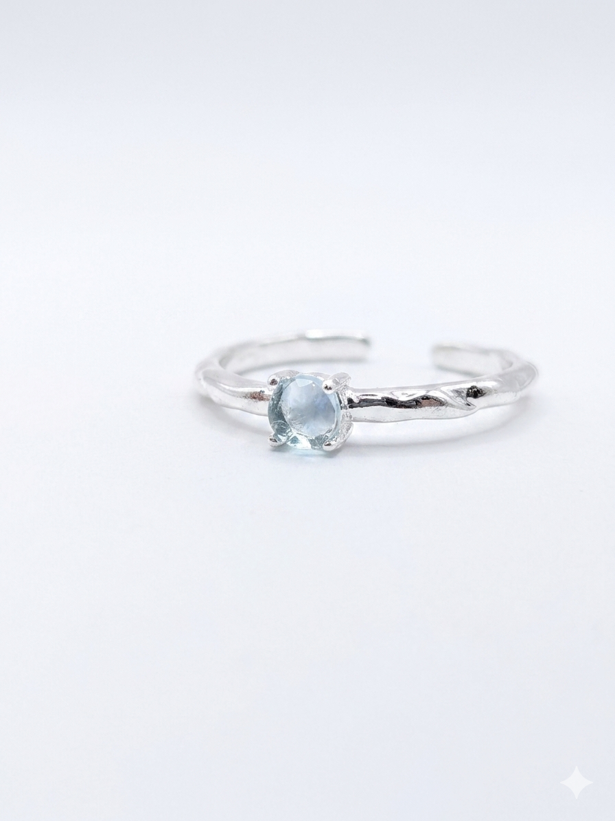 Sterling Silver Gemstone Stacking Ring