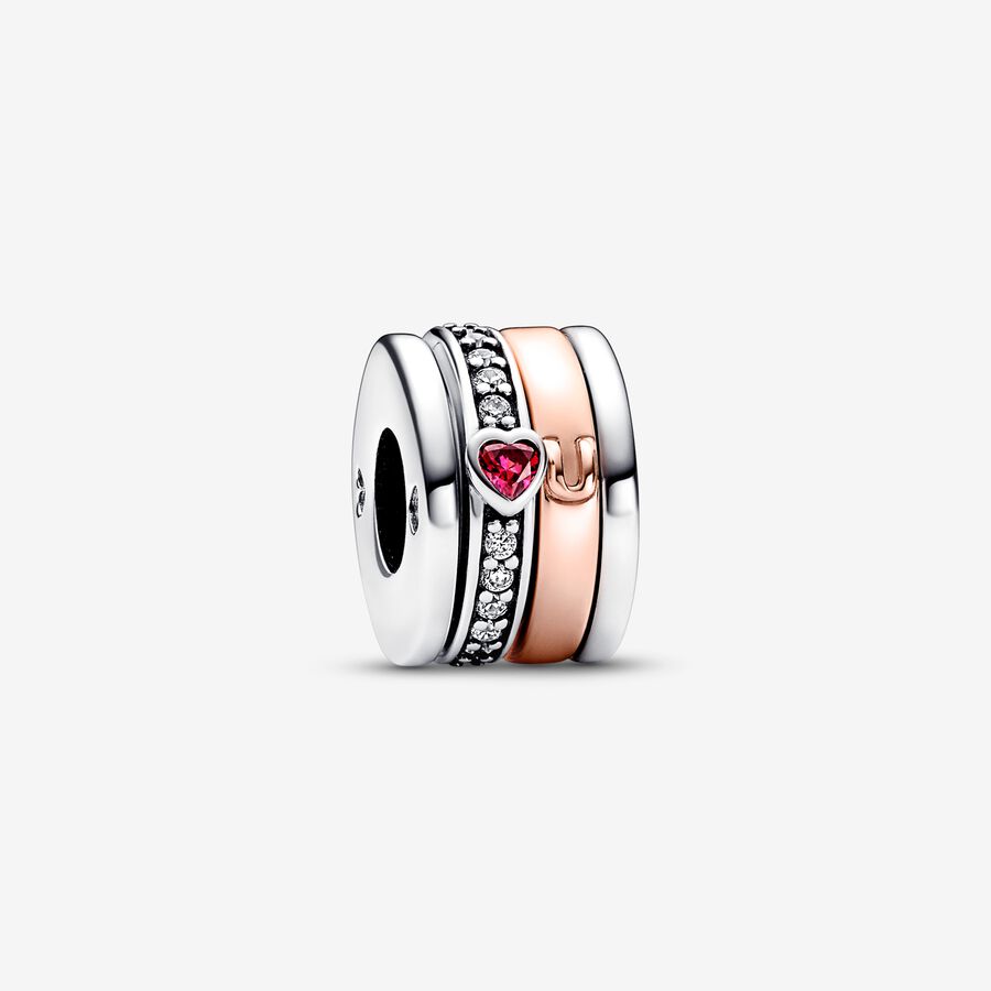 Pandora Two-tone Turning Love Message Charm