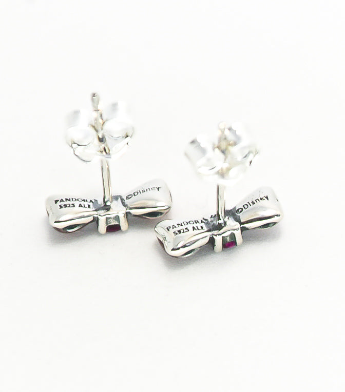 Pandora Disney Snow White Red Bow stud earrings