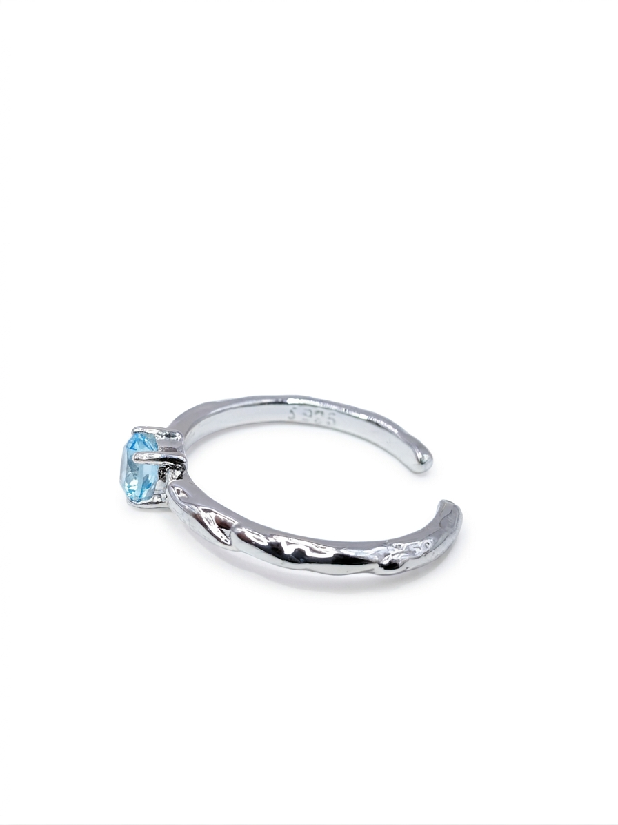 Sterling Silver Gemstone Stacking Ring