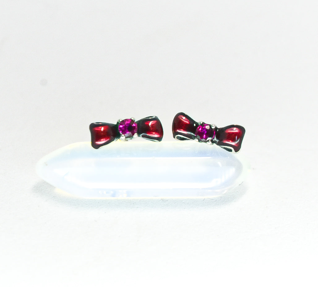 Pandora Disney Snow White Red Bow stud earrings