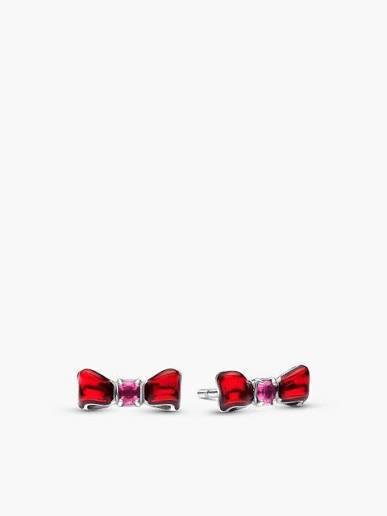 Pandora Disney Snow White Red Bow stud earrings