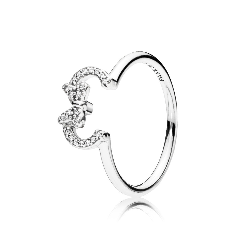 Pandora Disney Minnie Mouse Ears Silhouette Puzzle Ring