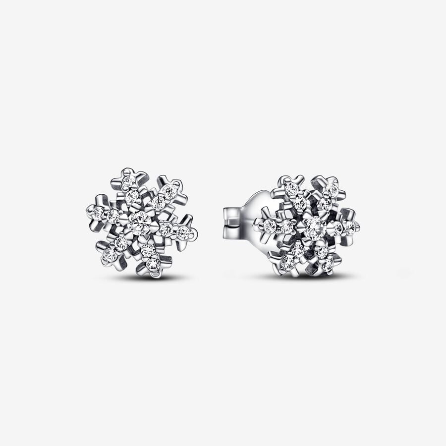 Pandora sparkling snowflake stud earrings