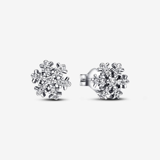 Pandora sparkling snowflake stud earrings