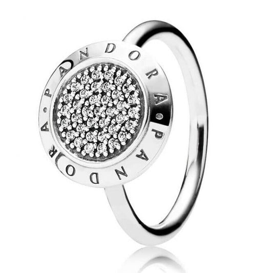 PANDORA Signature Ring Sterling Silver Cubic Zirconia